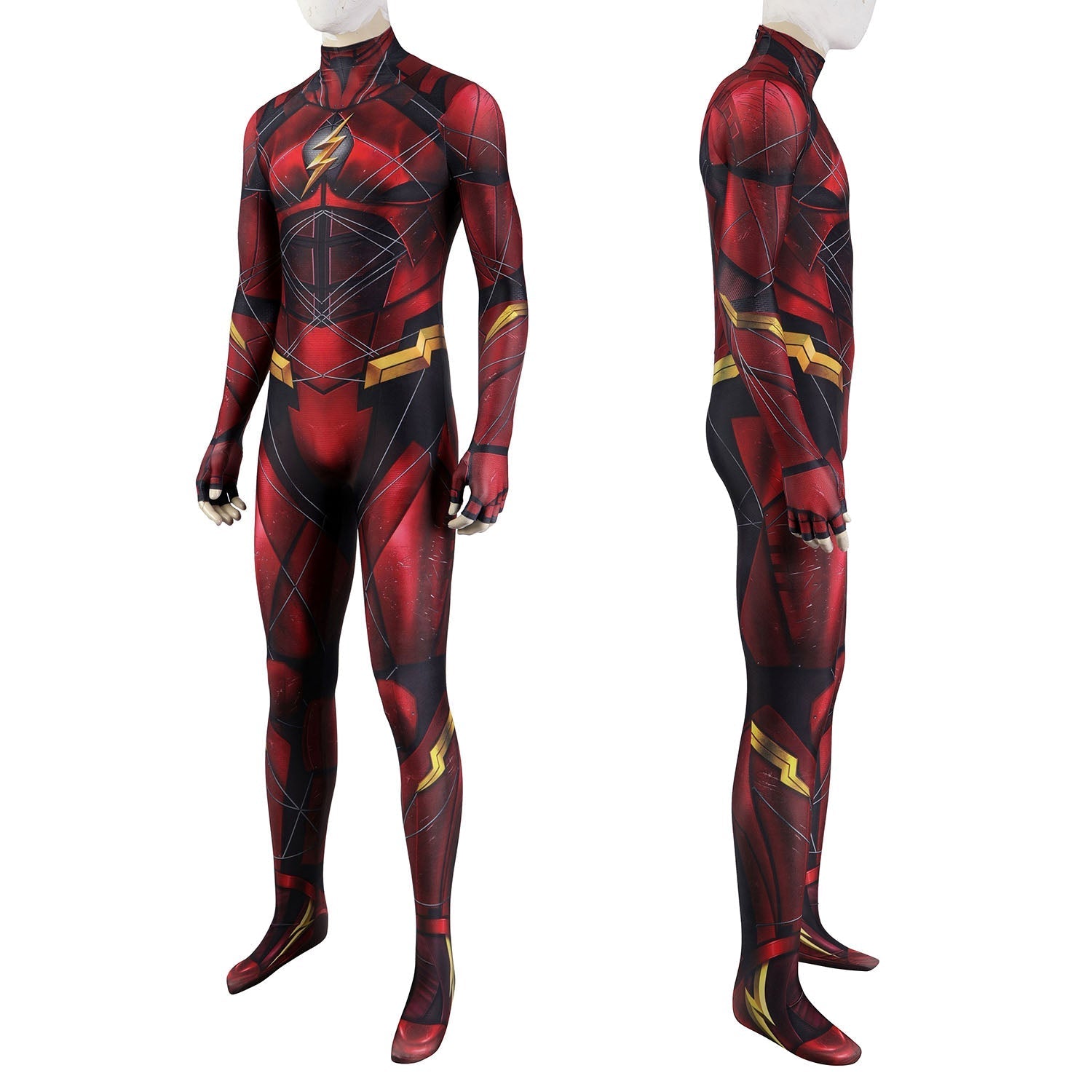 [ylevol] Justice League Barry Allen The Flash Jumpsuit with Mask Costumes