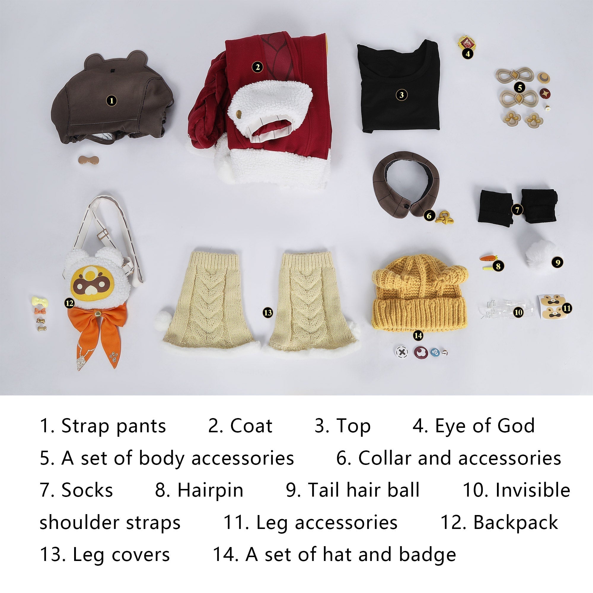 [ylevol] Game Genshin Impact Xiangling Lantern Rite Suit Cosplay Costumes