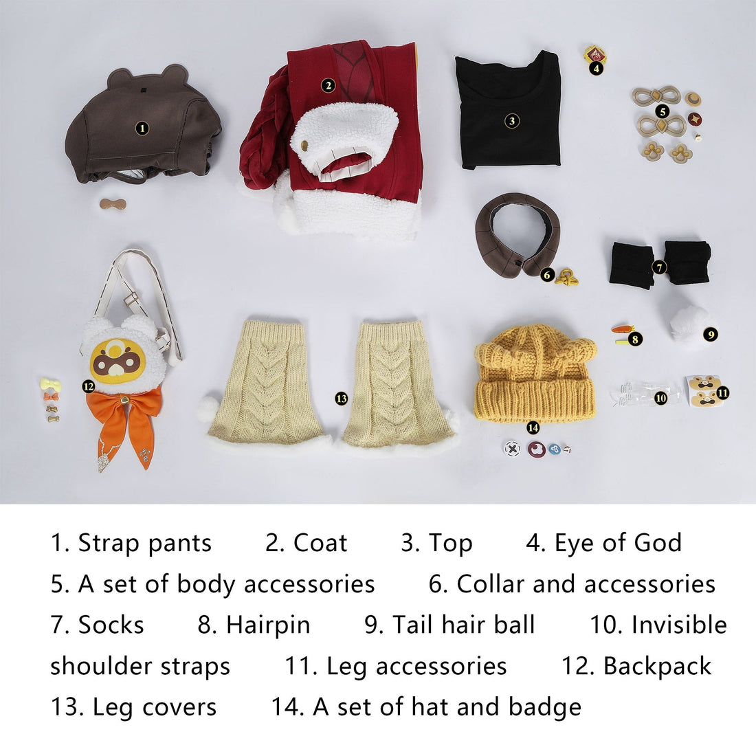 [ylevol] Game Genshin Impact Xiangling Lantern Rite Suit Cosplay Costumes