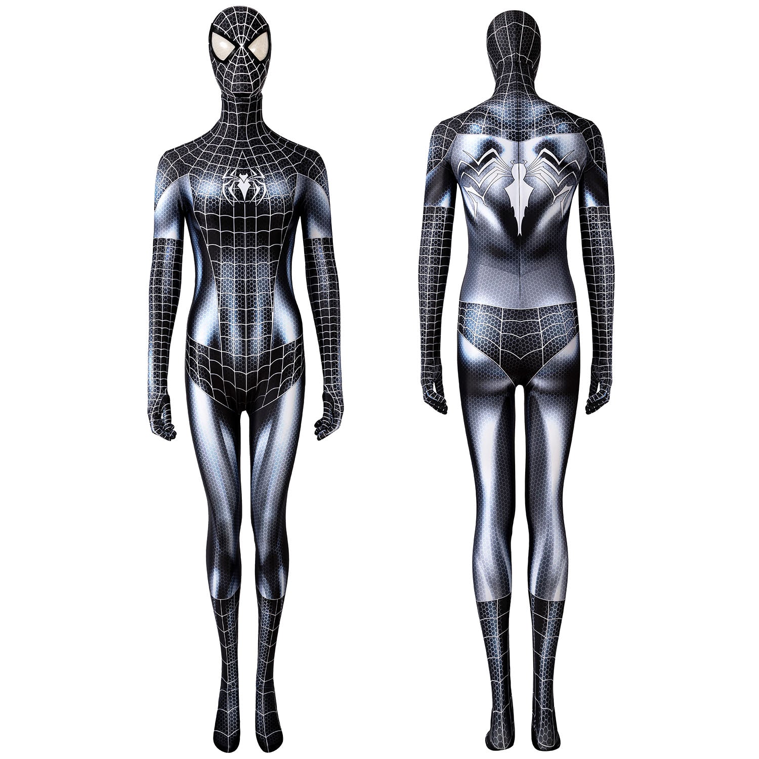 [ylevol] Spider-man Venom Woman Black Cat Female Jumpsuit Cosplay Costumes