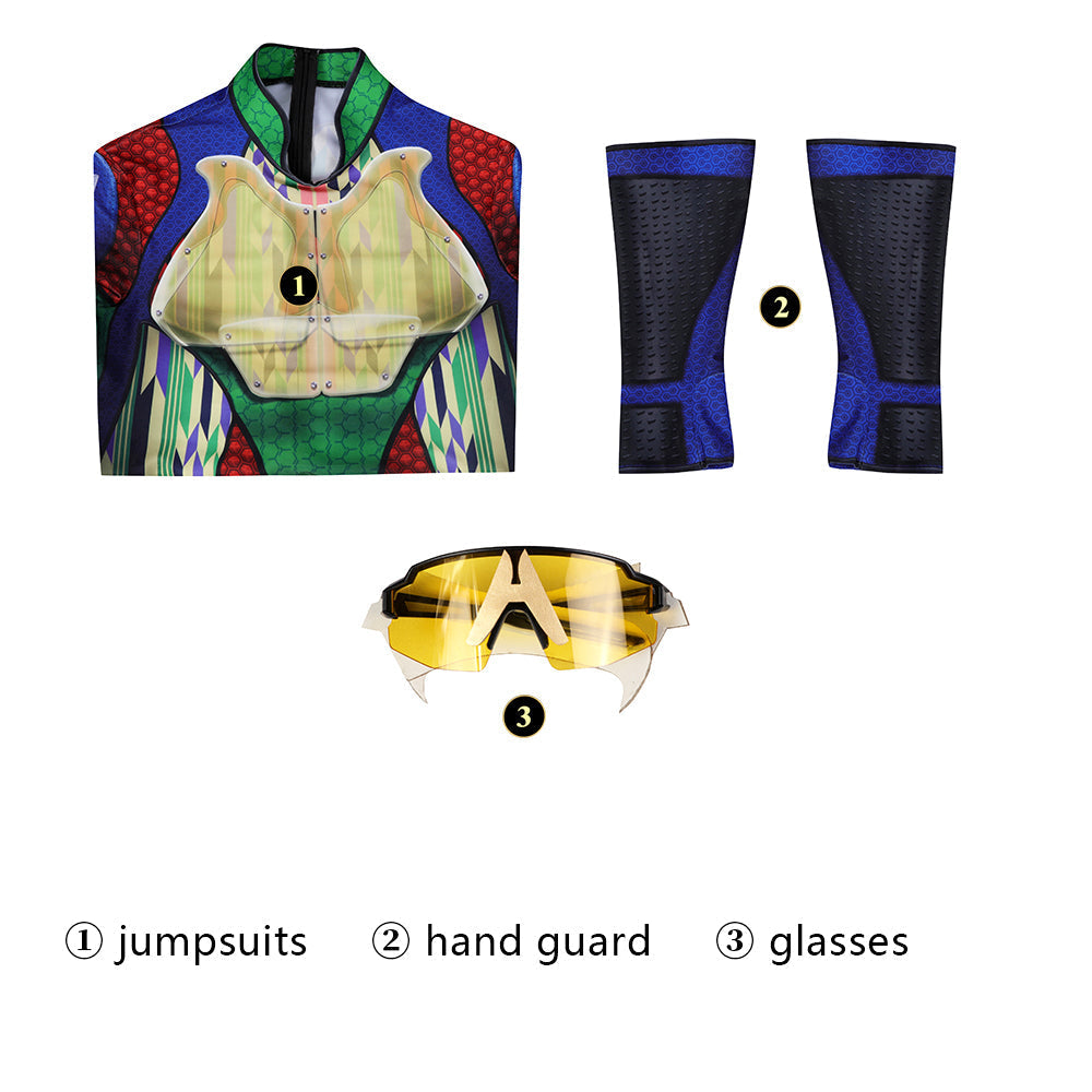 [ylevol] The Boys Season 3 A-train Ver. 2 Male Jumpsuit with Glasses Cosplay Costumes