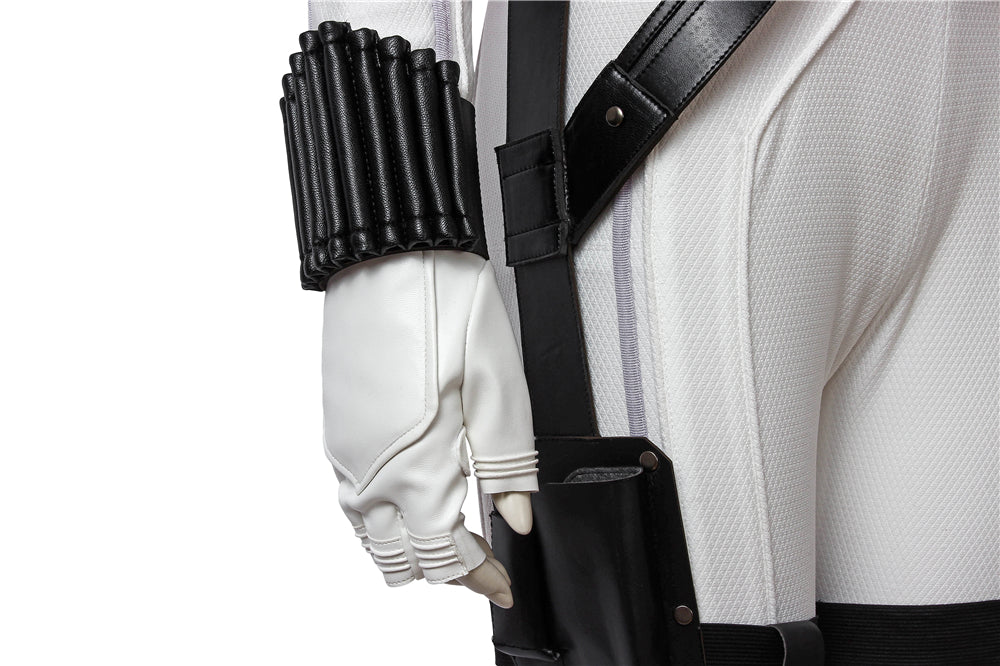 [ylevol] Black Widow Natasha Romanoff White Suit Female Cosplay Costumes