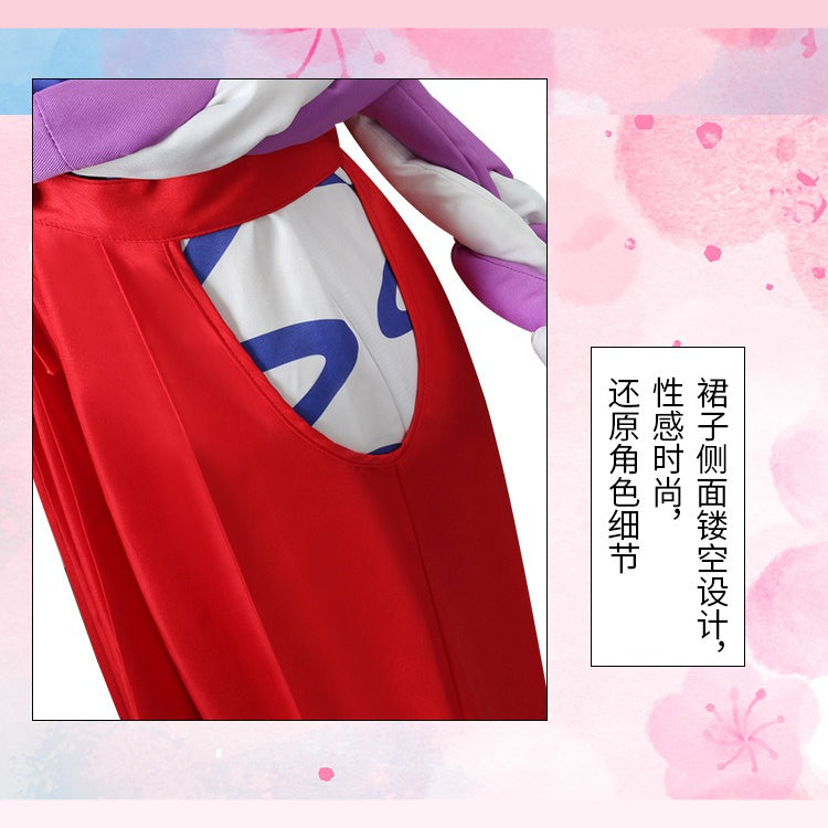 [ylevol] Anime Navigation Yamato Red White Kimono Fullset Cosplay Costumes