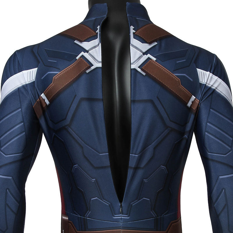 [ylevol] Captain America The Winter Soldier Steve Rogers Jumpsuit Costumes