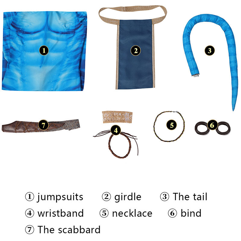 [ylevol] Avatar 2 The Way of Water Jake Sully Jumpsuit Cosplay Costume