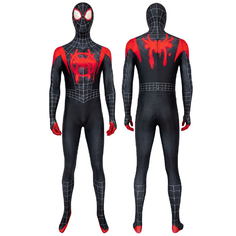 [ylevol] Spider-Man Into the Spider-Verse Miles Morales Jumpsuit with Coat Fullset Costumes