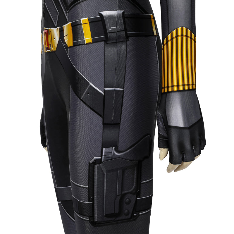 [ylevol] Black Widow Natasha Romanoff Black Jumpsuit Cosplay Costumes