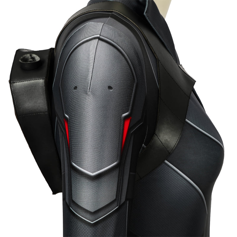 [ylevol] Black Widow Natasha Romanoff Black Suit Jumpsuit Cosplay Costumes