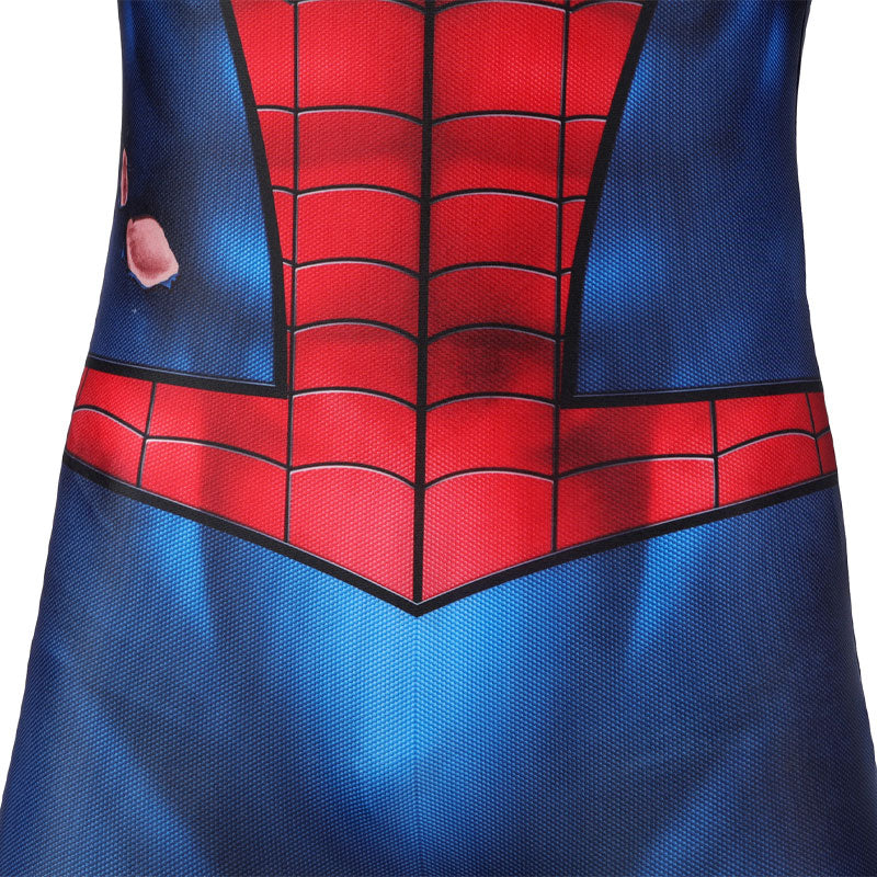 [ylevol] Spider-Man PS5 Classic Suit Damaged Kids Jumpsuit Cosplay Costumes