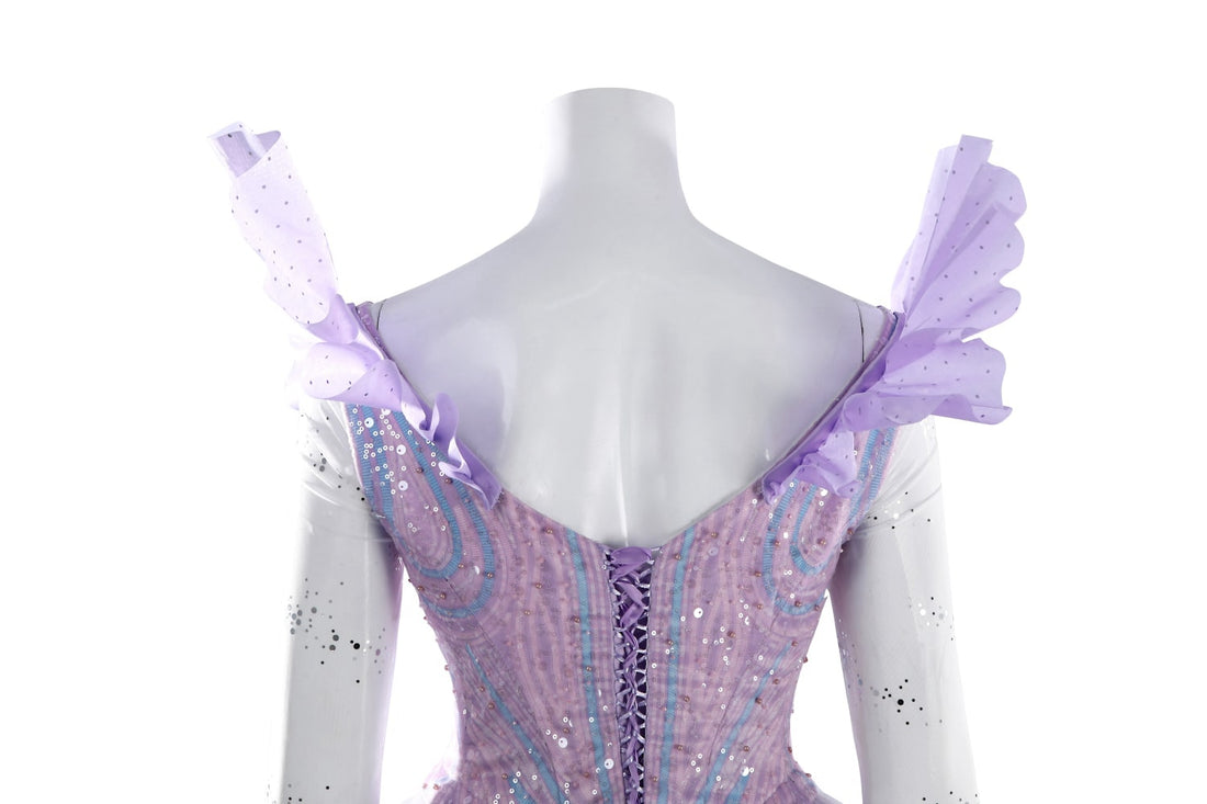 [ylevol] Wicked: For Good Part Two Galinda Dress with Crown Cosplay Costumes