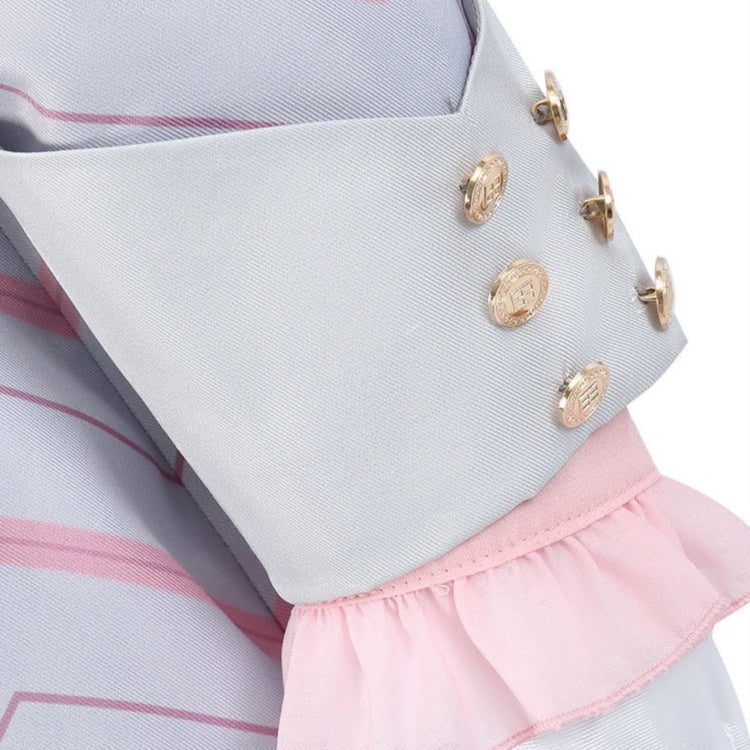 [ylevol] Wicked: For Good Witch Glinda Pink Stripe Suit Cosplay Costumes