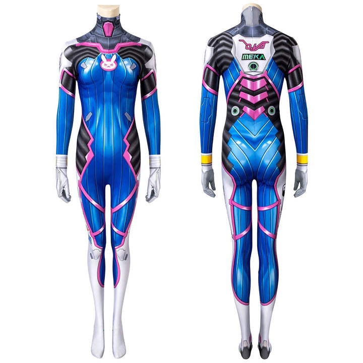 [ylevol] Overwatch D.Va Hana Song Female Blue Jumpsuit Cosplay Costumes