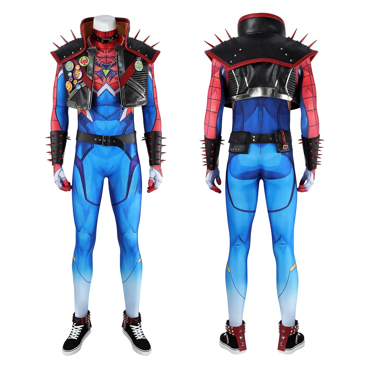 [ylevol] Marvel Rivals Spider punk 2099 Jumpsuit Full Set Cosplay Costumes