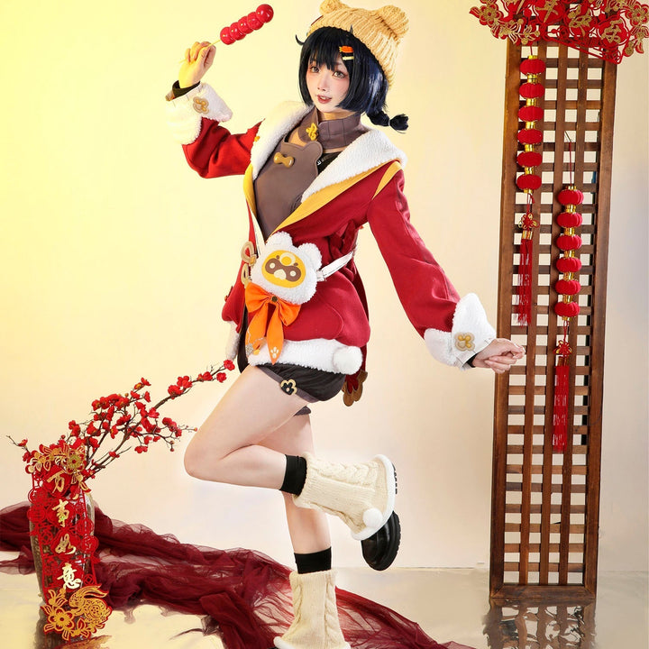 [ylevol] Game Genshin Impact Xiangling Lantern Rite Suit Cosplay Costumes