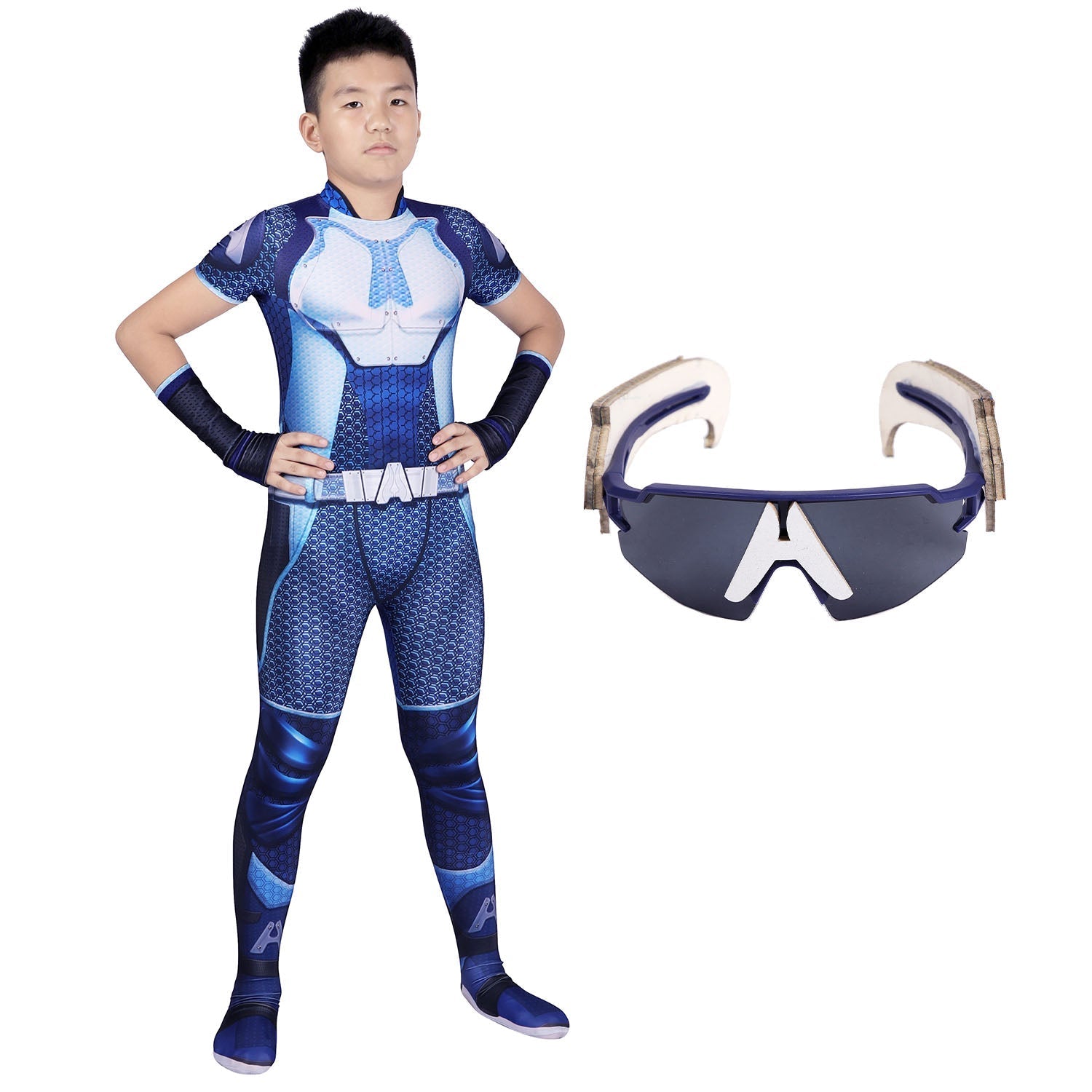 [ylevol] The Boys A-train Kids Jumpsuit with Glasses Cosplay Costumes