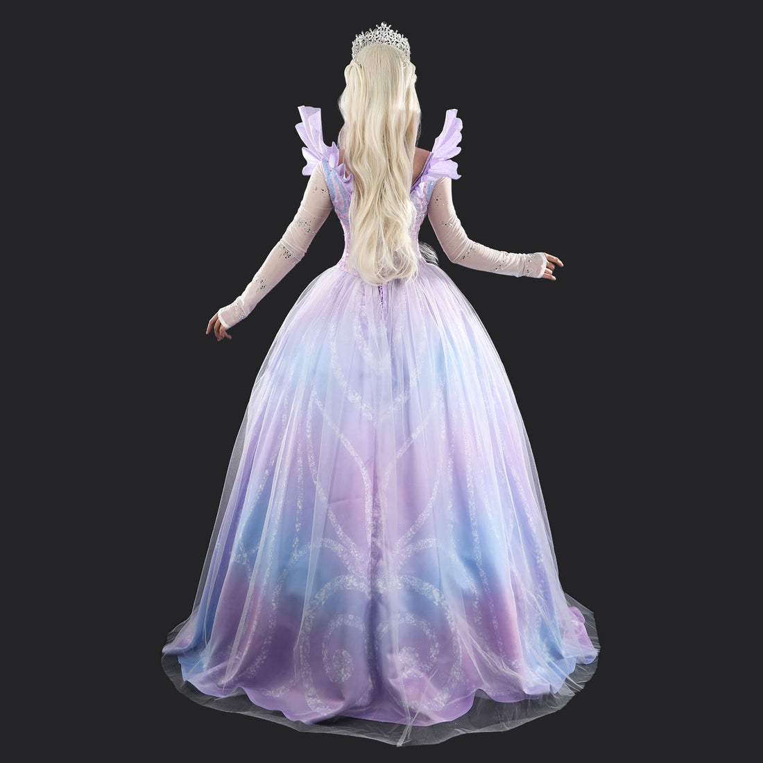 [ylevol] Wicked: For Good Part Two Galinda Dress with Crown Cosplay Costumes