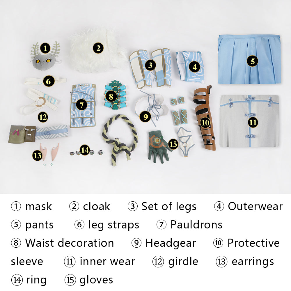 [ylevol] The Legend of Zelda Tears of the Kingdom Link Mystic Set Costumes