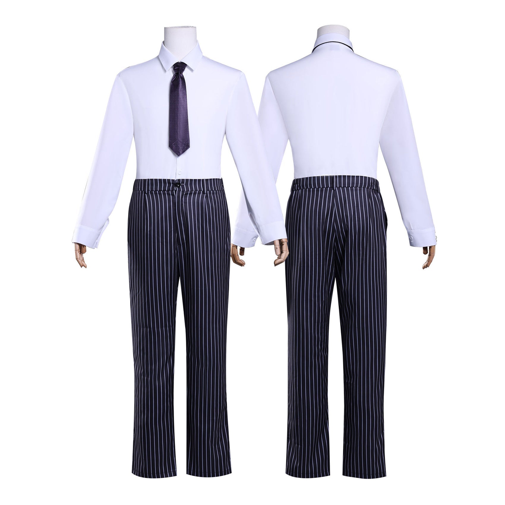 [ylevol] Wednesday 2 Gomez Addams Striped Suit Male Cosplay Costumes