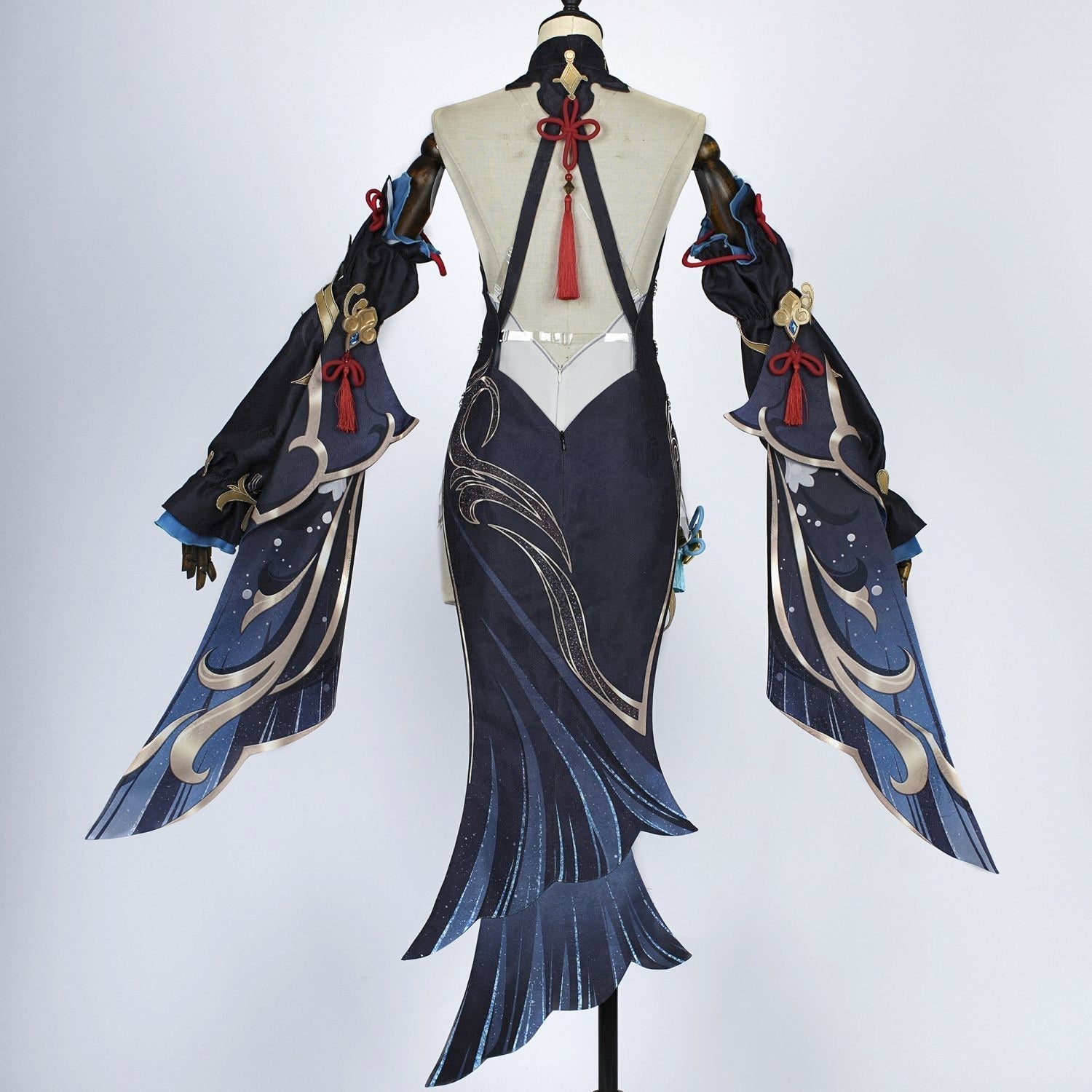 [ylevol] Genshin Impact Shenhe Frostflower Dew Qipao Cosplay Costumes