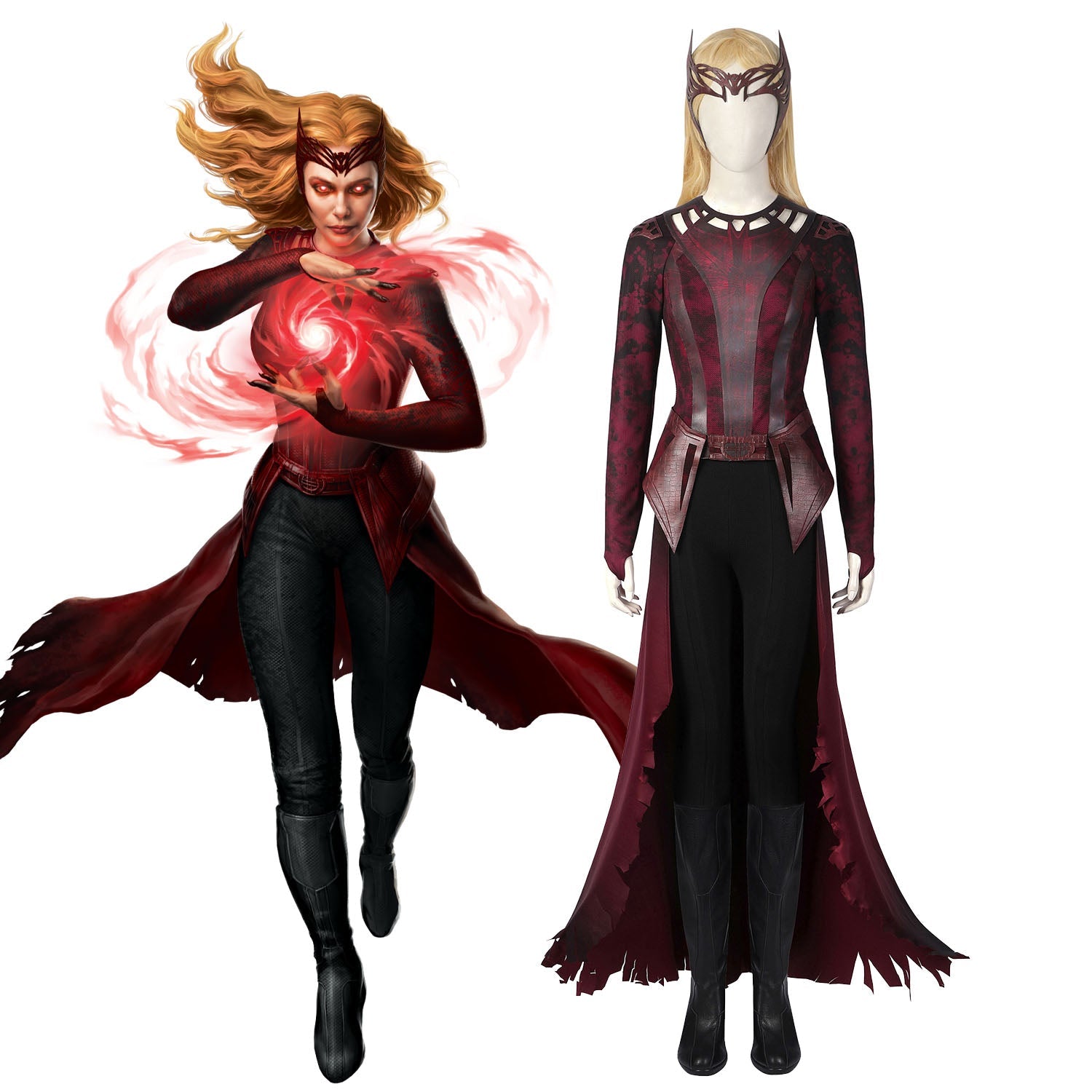 [ylevol] Doctor Strange 2 Wanda Scarlet Witch Female Fullset Cosplay Costumes