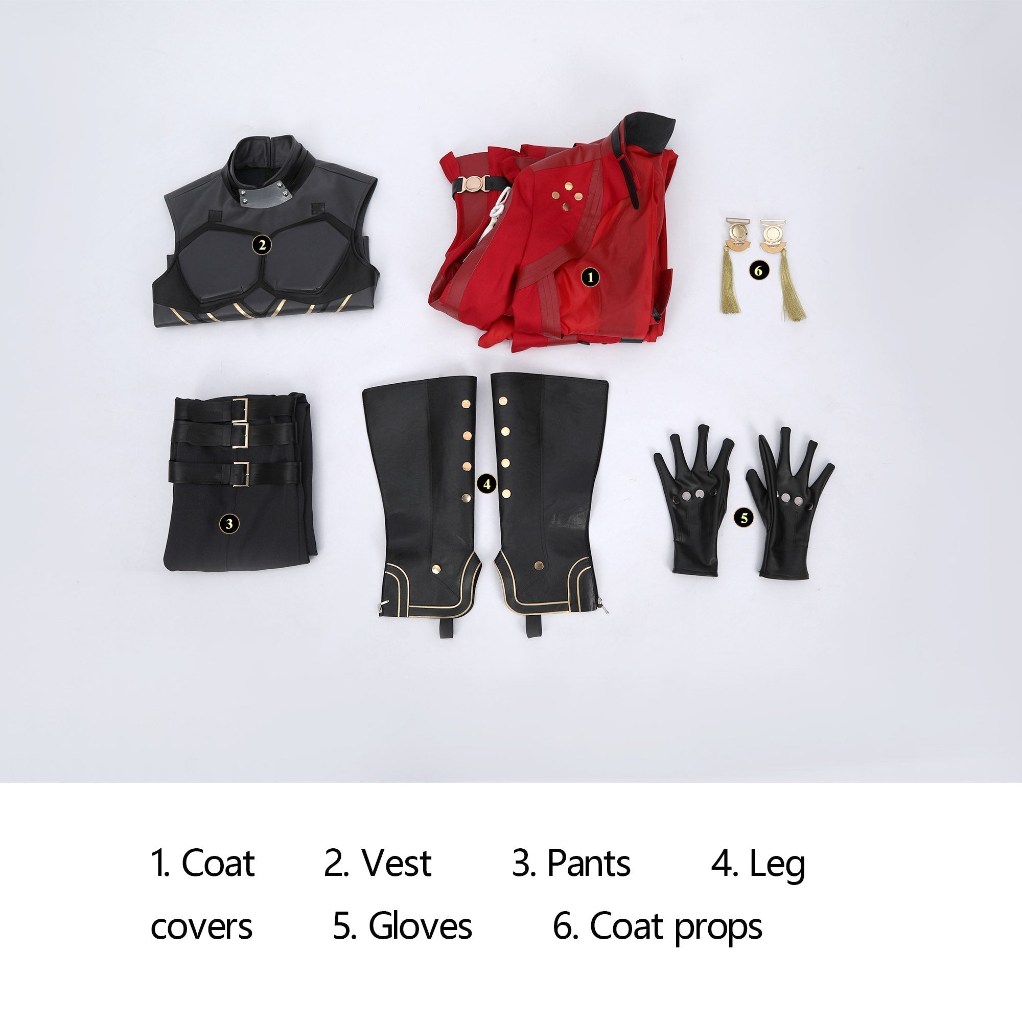 [ylevol] Honkai: Star Rail X Fate Archer Red A Full Set Cosplay Costumes