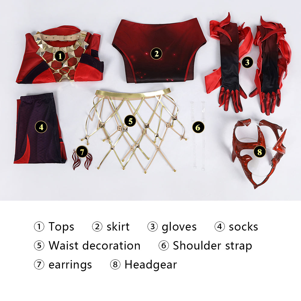 [ylevol] Marvel Rivals Scarlet Witch Emporium Matron Full Set Cosplay Costumes