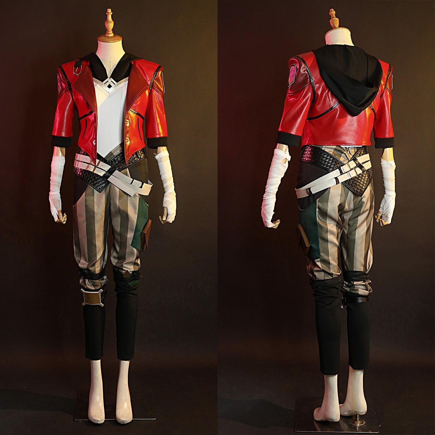 [ylevol] Game LOL Arcane Vi Role Dress Full Set Cosplay Costumes