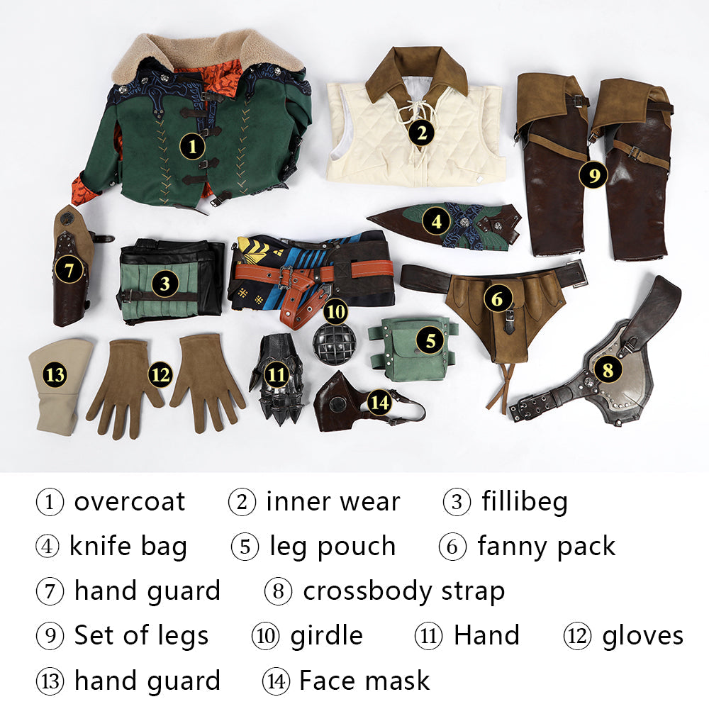 [ylevol] Monster Hunter Wilds Hope Armor Female Top Level Cosplay Costumes