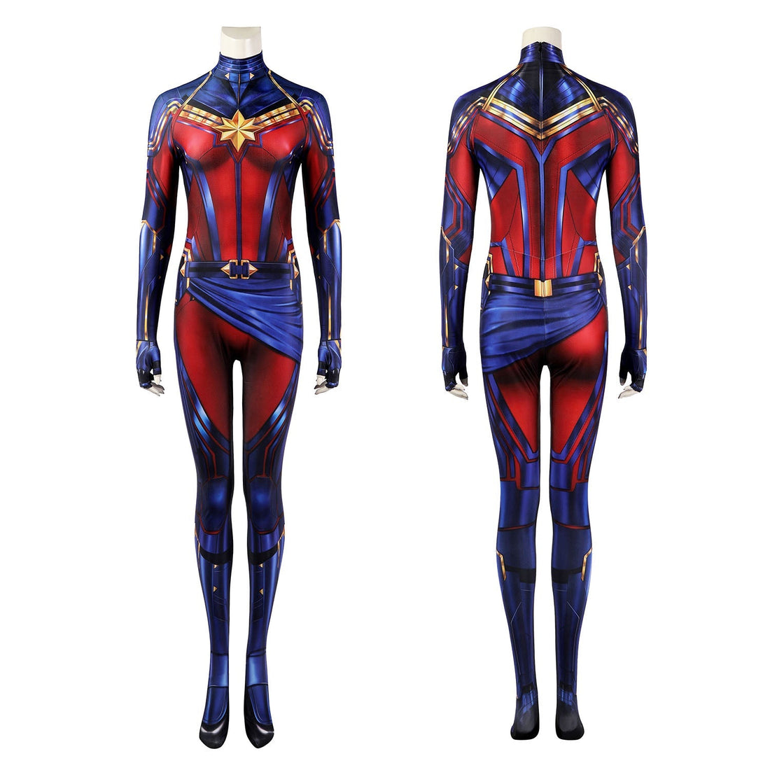 [ylevol] Avengers Endgame Captain Marvel Carol Danvers Jumpsuit with Mask Costumes