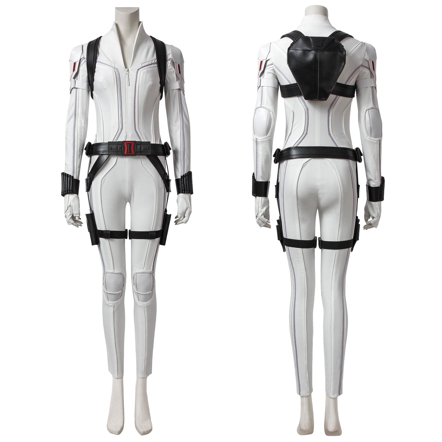 [ylevol] Black Widow Natasha Romanoff White Suit Female Cosplay Costumes