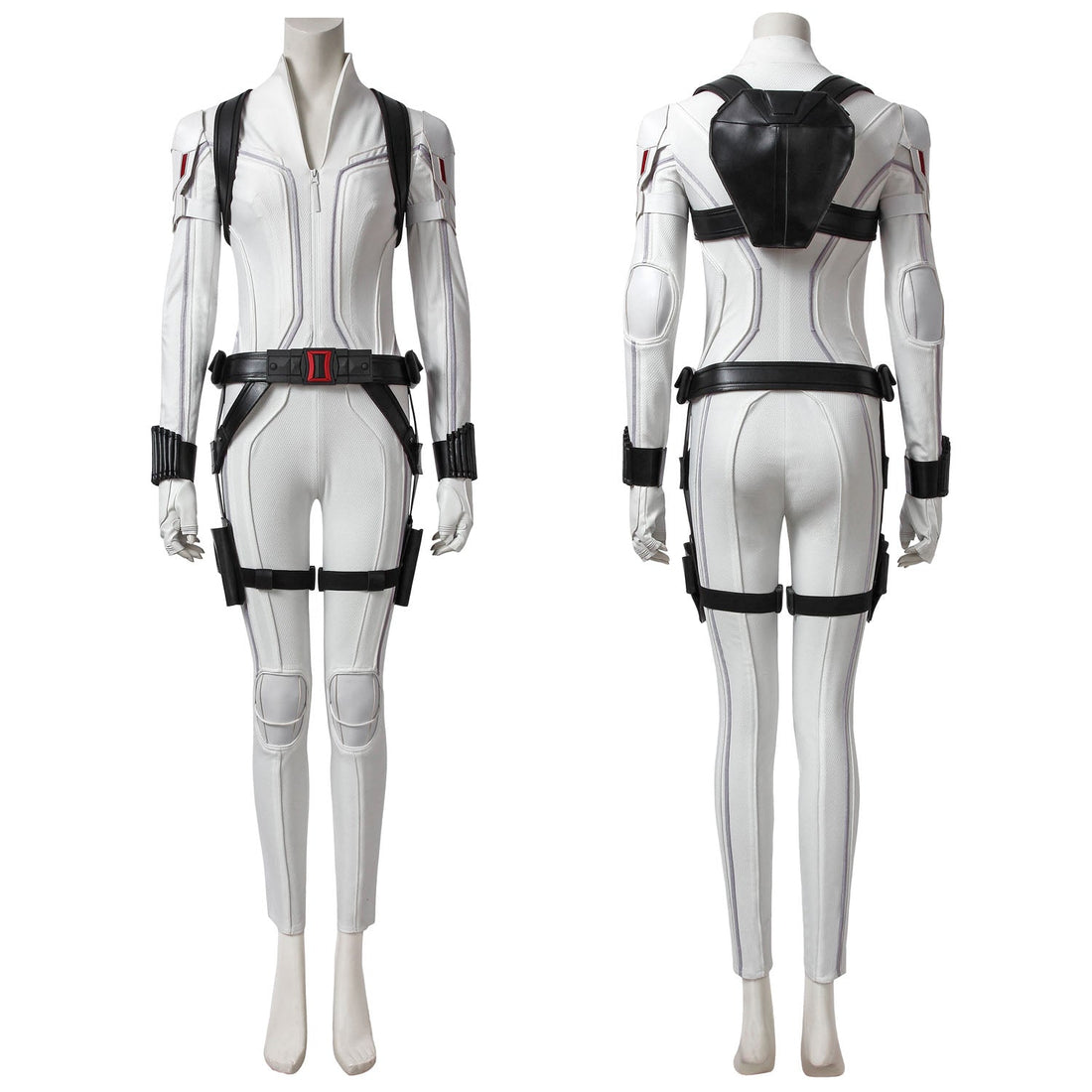 [ylevol] Black Widow Natasha Romanoff White Suit Female Cosplay Costumes