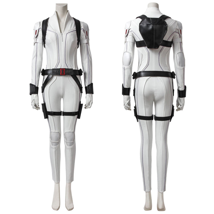 [ylevol] Black Widow Natasha Romanoff White Suit Female Cosplay Costumes