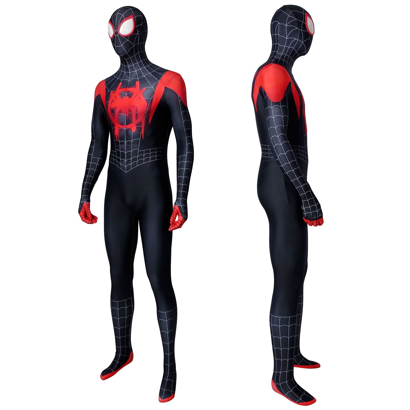 [ylevol] Spider-Man Into the Spider-Verse Miles Morales Male Jumpsuit Costumes