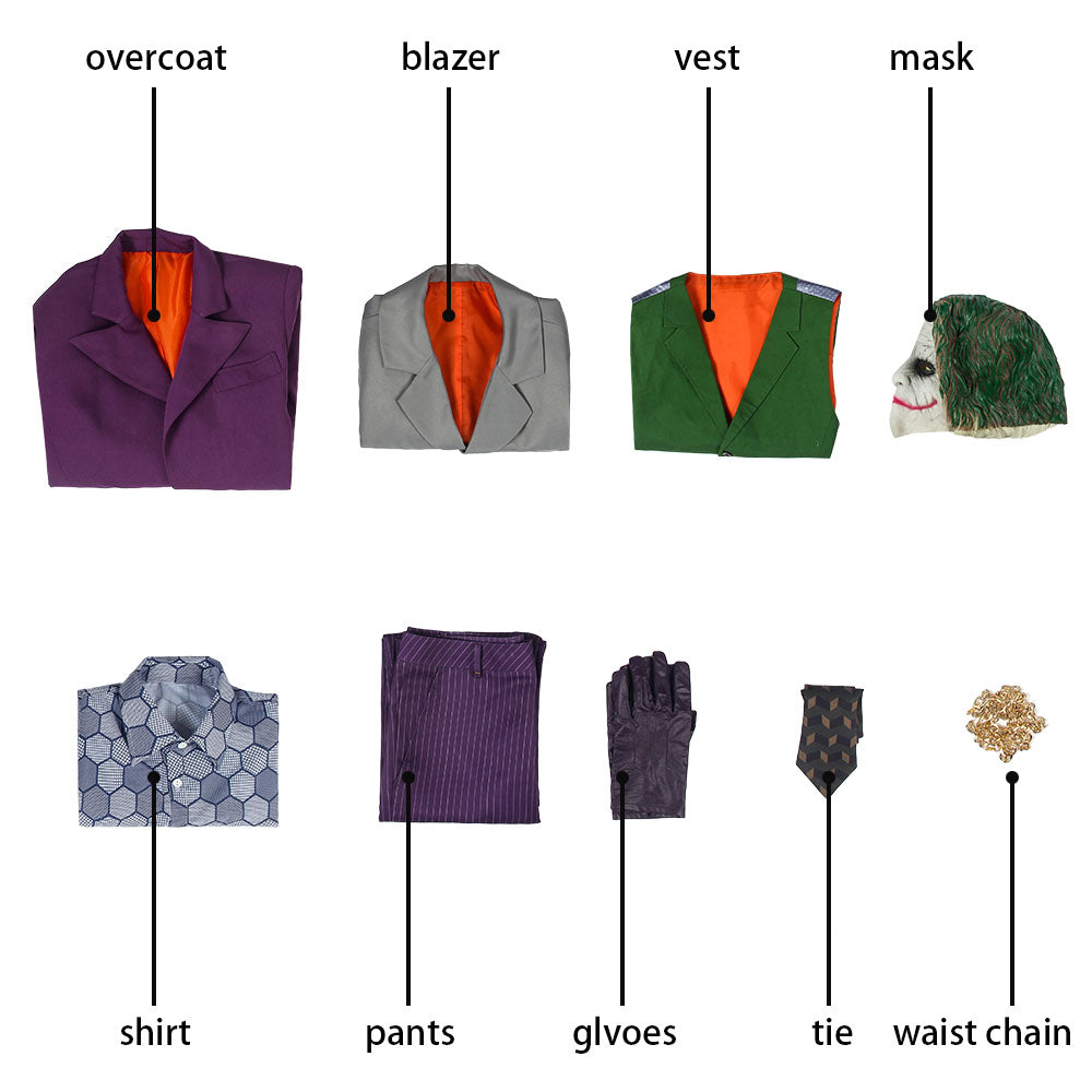 [ylevol] Batman The Dark Knight The Joker Classic Edition Cosplay Costumes