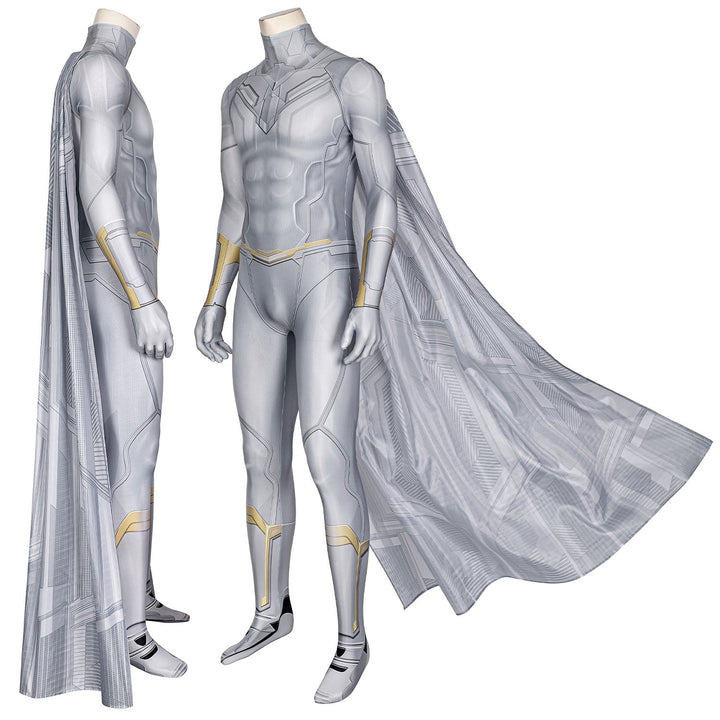 [ylevol] Wanda Vision White Vision Male Jumpsuit with Cloak Cosplay Costumes