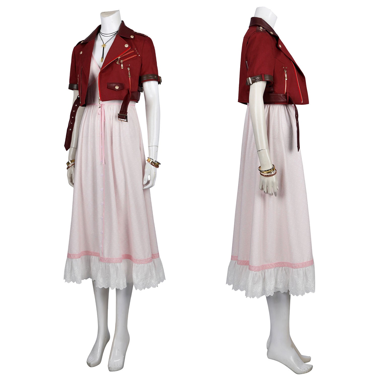 [ylevol] Final Fantasy VII FF7 Aerith Gainsborough Female Cosplay Costumes