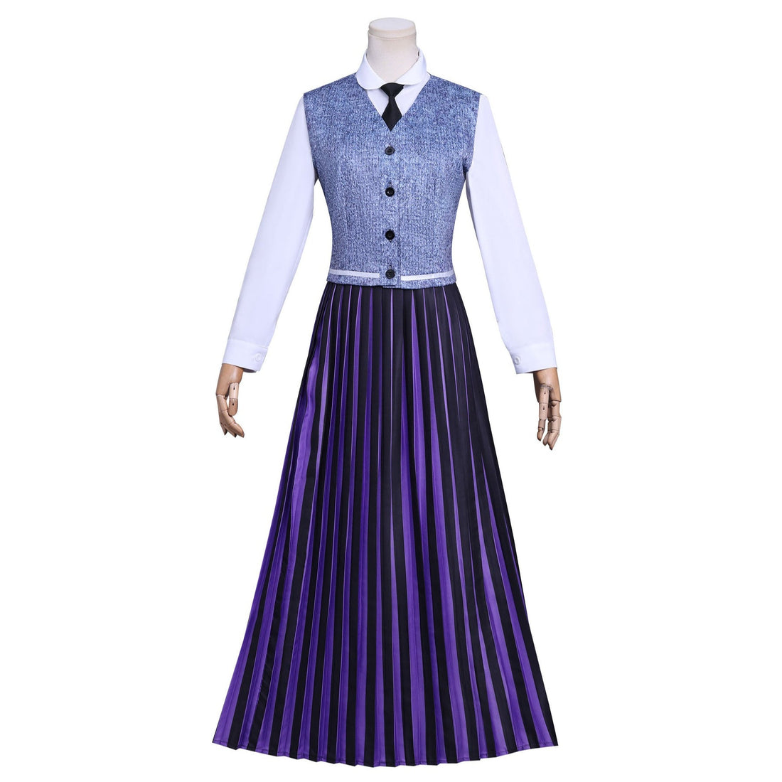 [ylevol] Wednesday 2 Addams Nevermore Academy Purple Uniform Adult Kids Costumes
