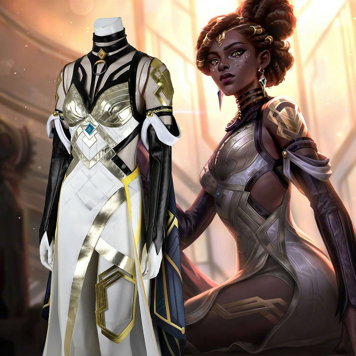 [ylevol] Game LOL Mel Piltover Councillor Female Cosplay Costumes