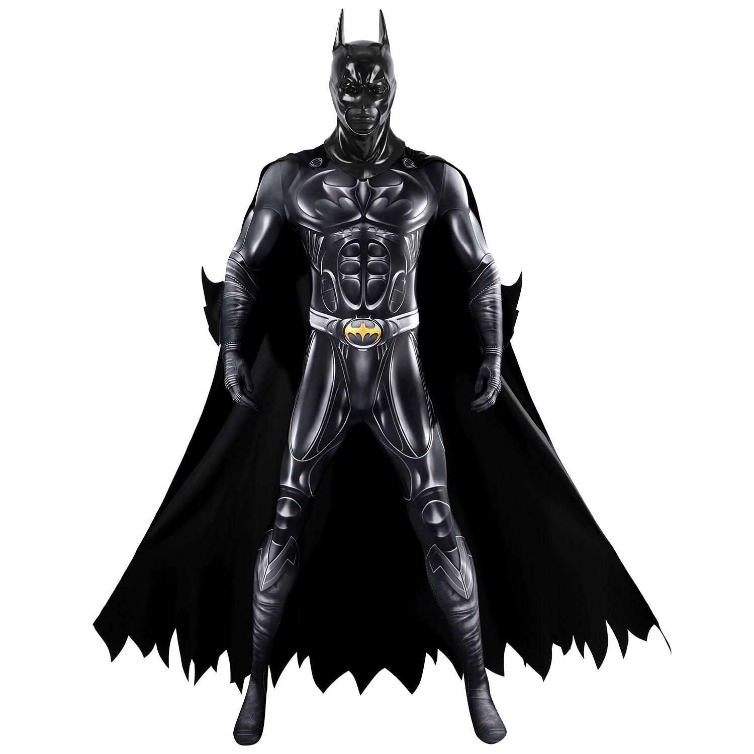 [ylevol] Batman Forever Bruce Thomas Wayne Jumpsuit with Cloak Cosplay Costumes