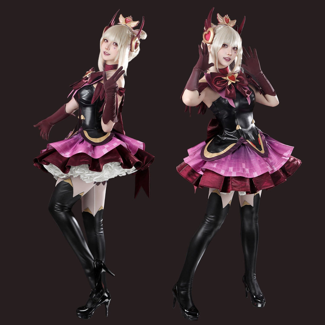 [ylevol] Overwatch 2 Magical Girl Juno Red Black Full Set Cosplay Costumes