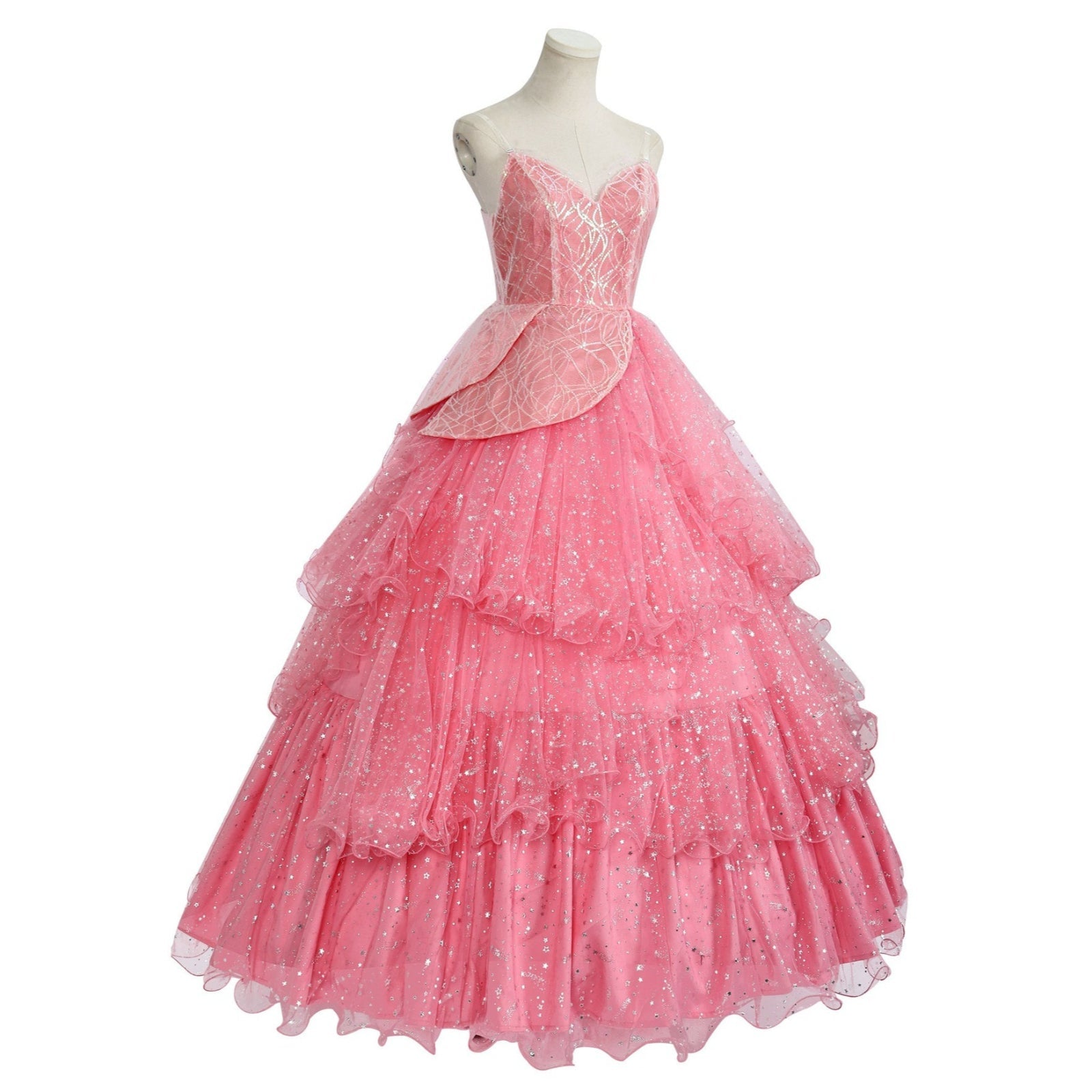 [ylevol] Wicked: For Good Witch Glinda Adult Pink Dress Cosplay Costumes