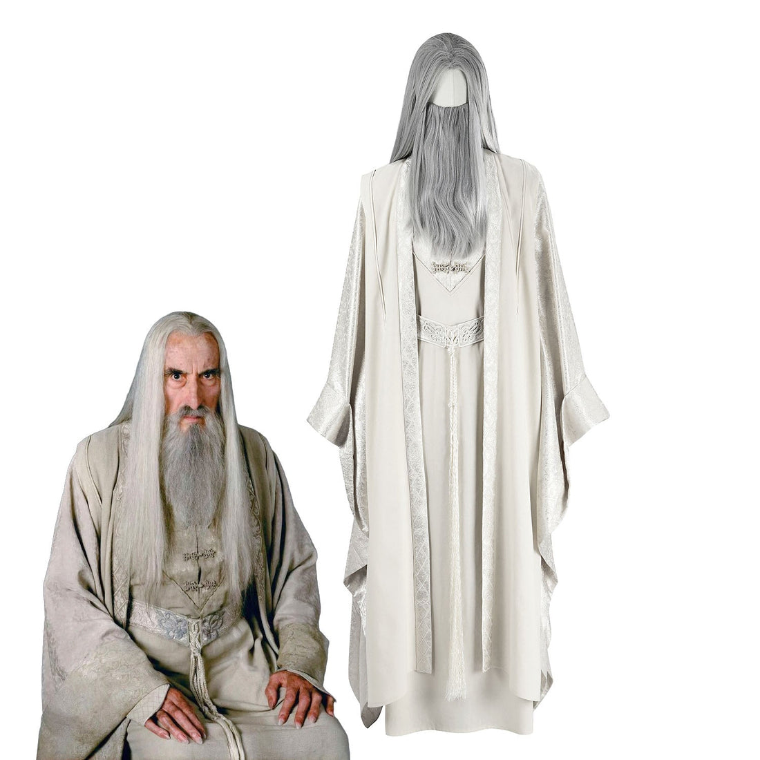 [ylevol] The Lord of The Rings The White Wizard Saruman Top Level Cosplay Costumes