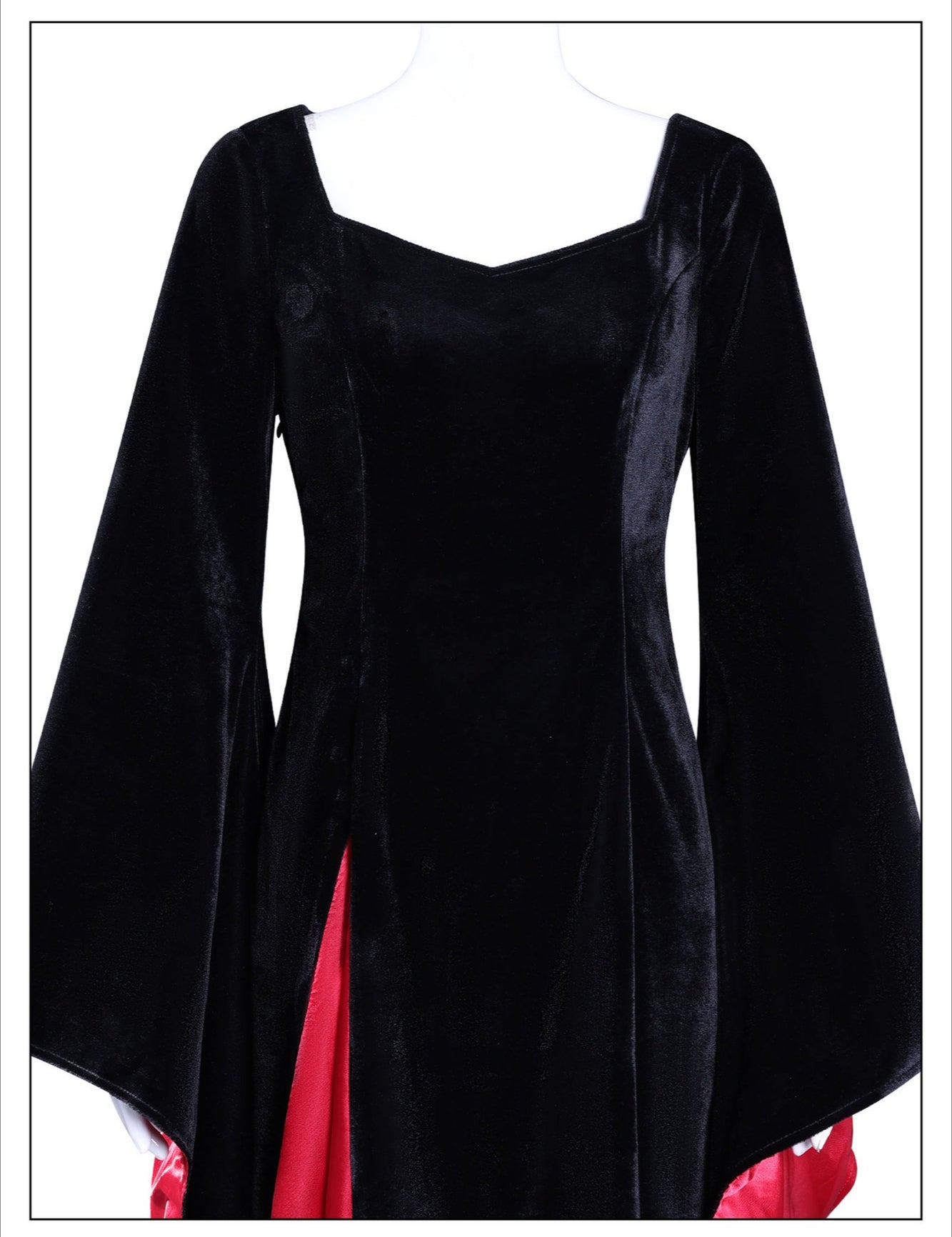 [ylevol] Wednesday 2 Mother Morticia Addams Black Dress Cosplay Costumes