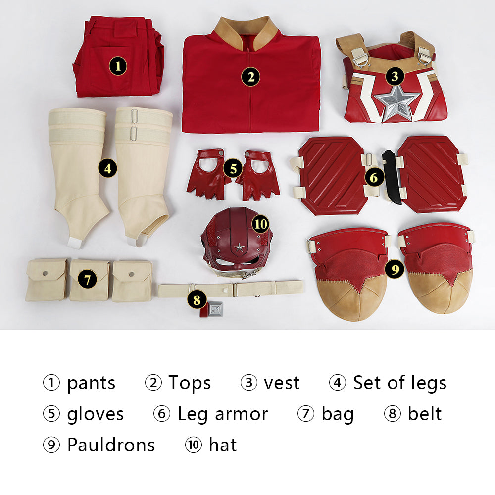 [ylevol] Thunderbolts Red Guardian Full Set Top Level Cosplay Costumes