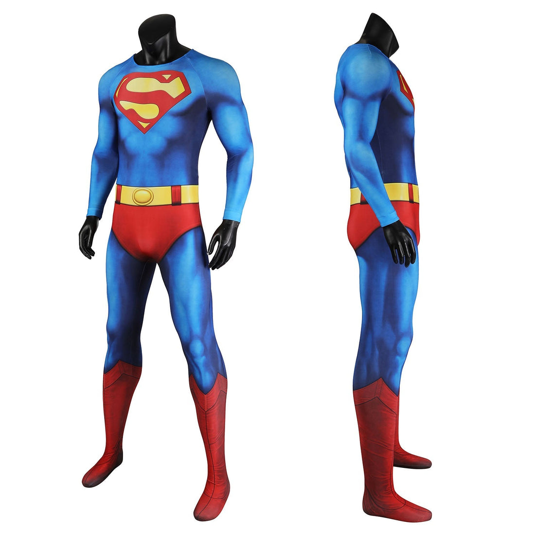 [ylevol] Superman 1978 Moive Christopher Reeve Male Jumpsuit Cosplay Costumes