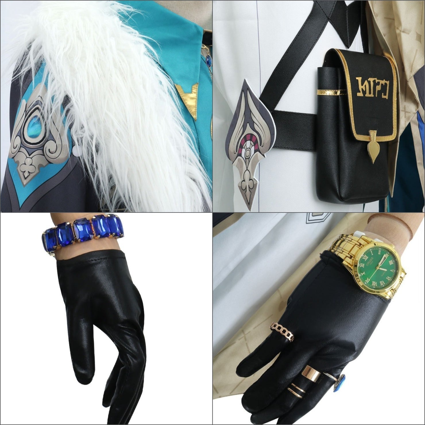 [ylevol] Honkai: Star Rail Aventurine Fullset Glasses Watch Cosplay Costumes