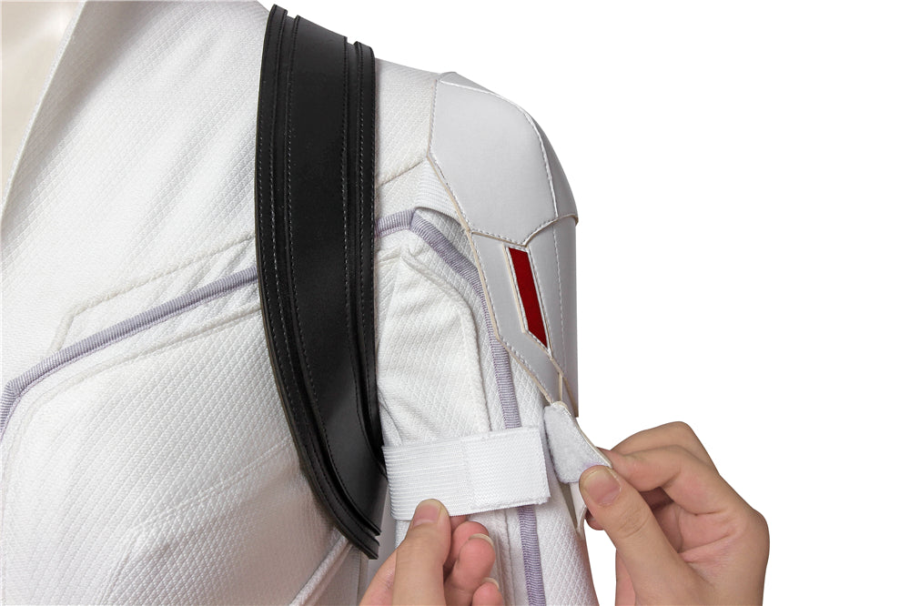 [ylevol] Black Widow Natasha Romanoff White Suit Female Cosplay Costumes