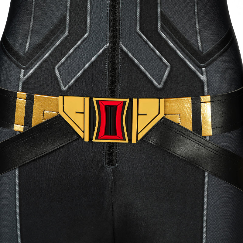 [ylevol] Black Widow Natasha Romanoff Black Suit Jumpsuit Cosplay Costumes