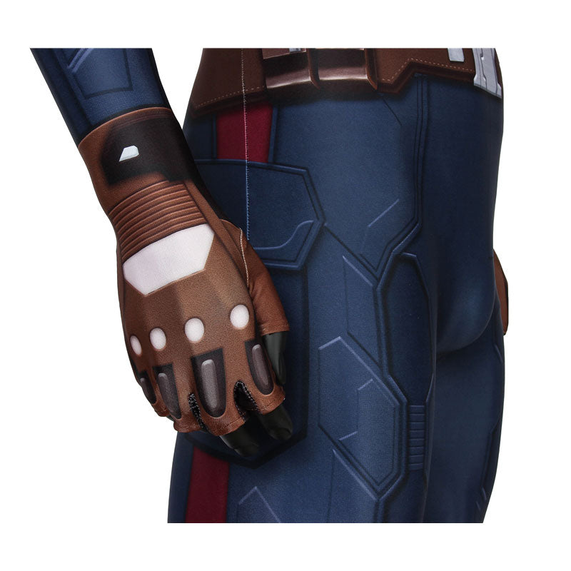[ylevol] Captain America The Winter Soldier Steve Rogers Jumpsuit Costumes