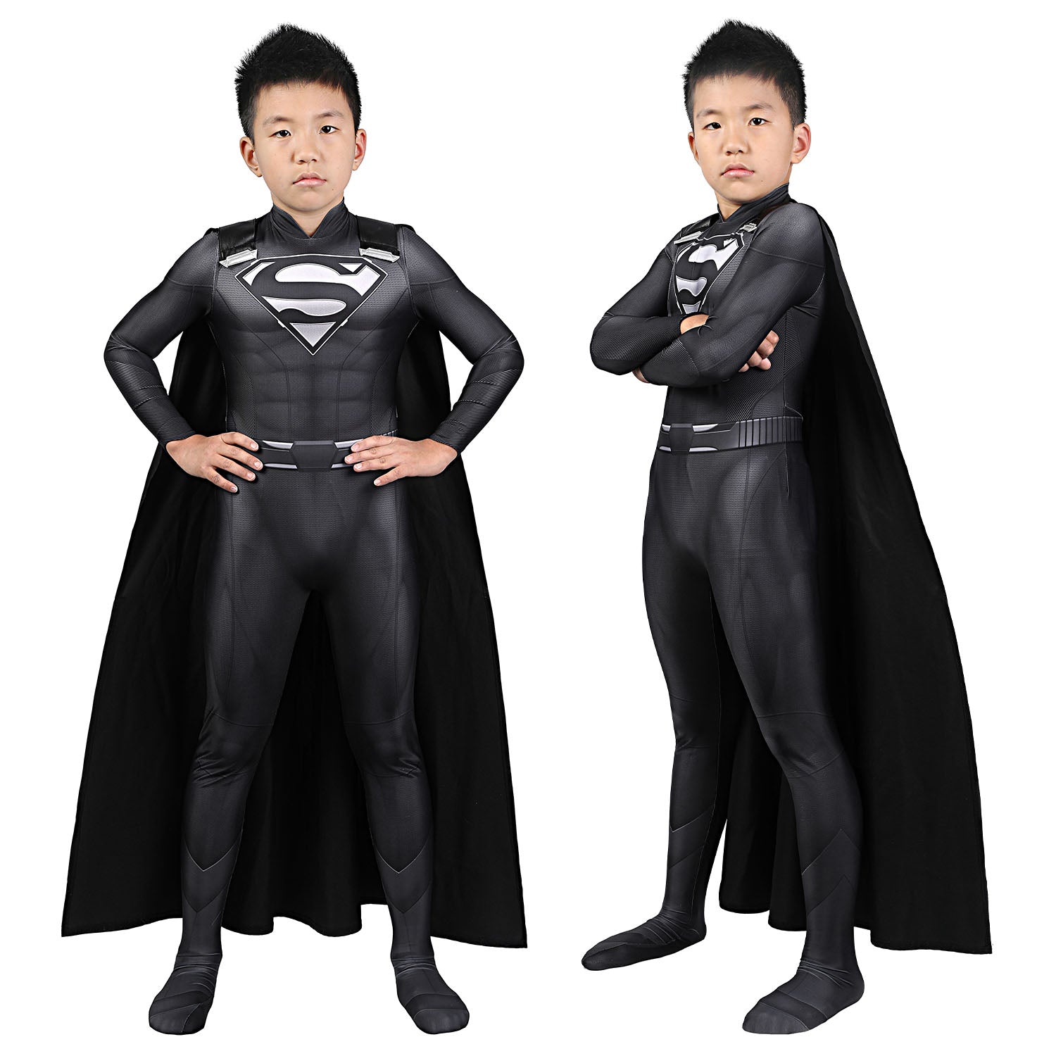 [ylevol] Superman Crisis on Infinite Earths Clark Kent Kids Jumpsuit Cosplay Costumes